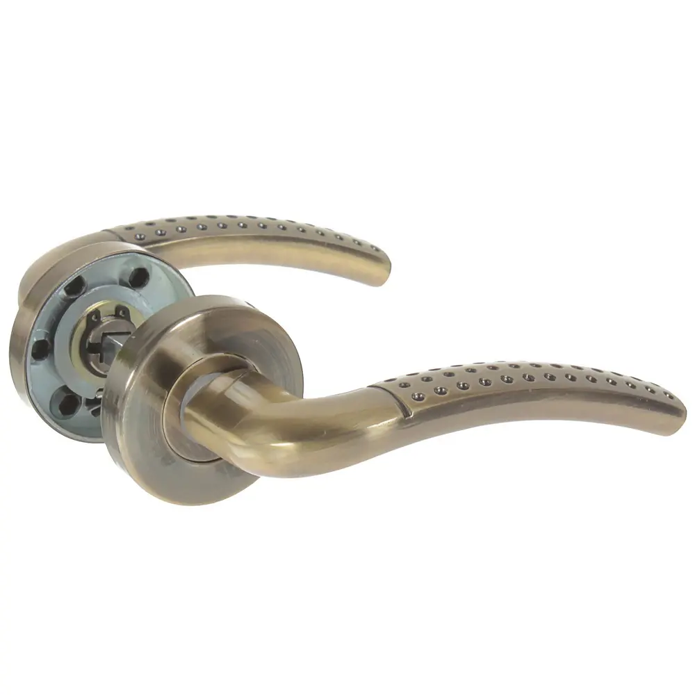 Ручки дверные на розетке ASS-S6311, цвет античная бронза EDSON STLM-2000558 - Вид №2