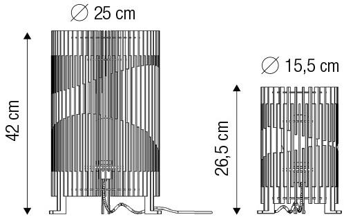 luxcambra Настольная лампа из мдф Arles sun-id-1510200 - Вид №5