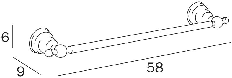 INDA® Вешалка для полотенец из металла Raffaella A3218 - Вид №4