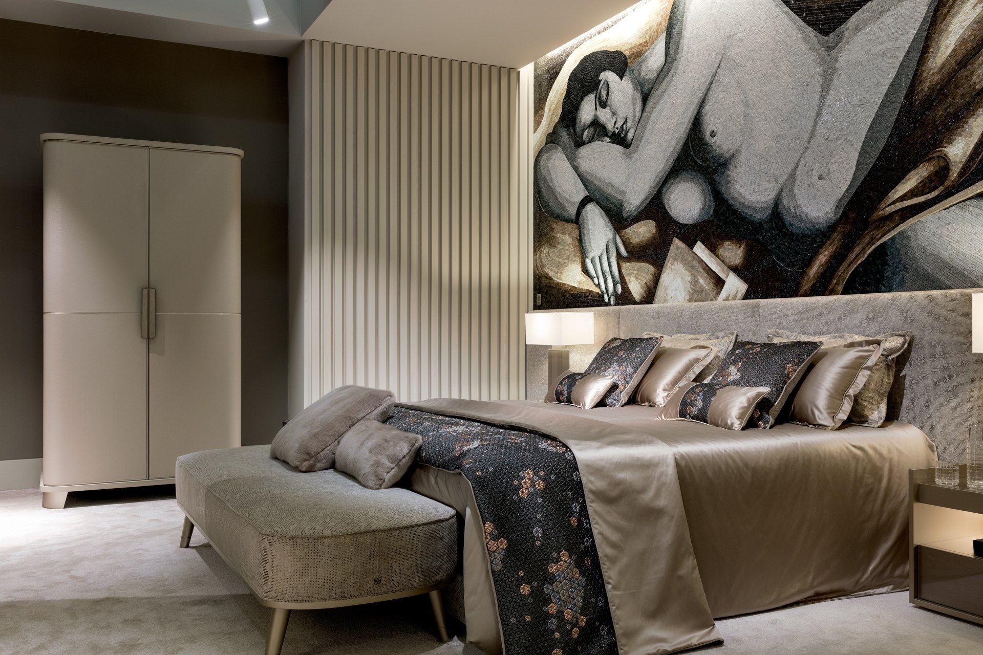 Мягкая скамейка из ткани Sicis PEGGY ARCH-00104293 - Вид №2