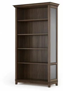 DWFI Открытый книжный шкаф из фанерованной древесины  00002367