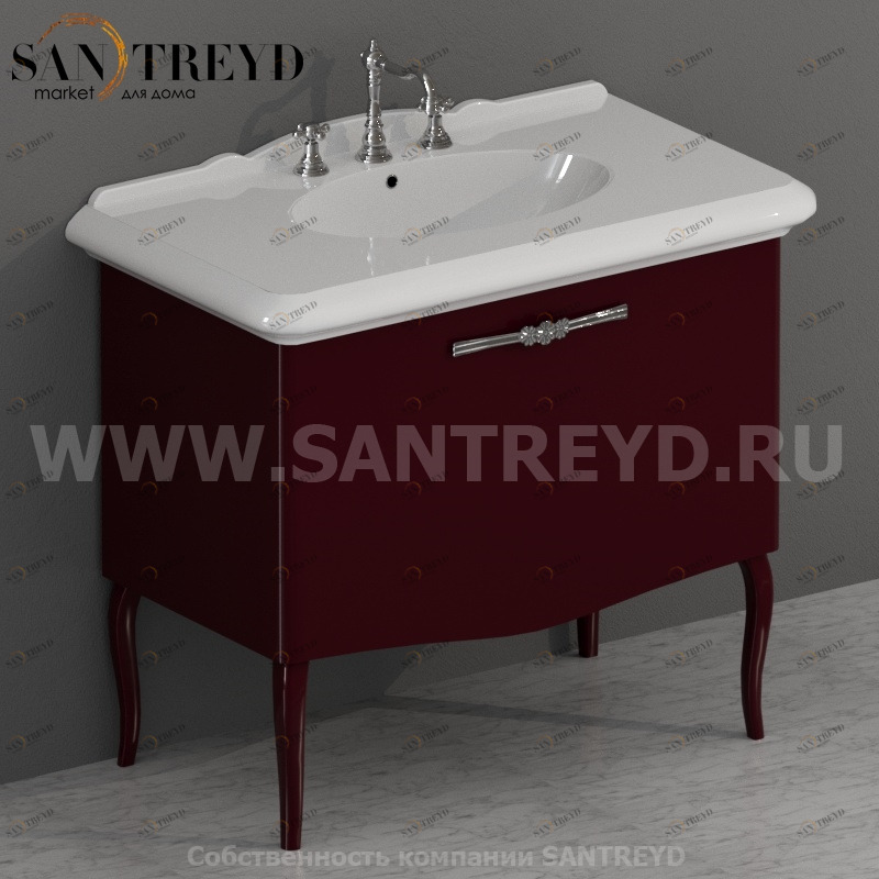 PS100ME Напольная тумба 84 см цвет Гранотовый сок Globo Paestum Италия Ceramica Globo