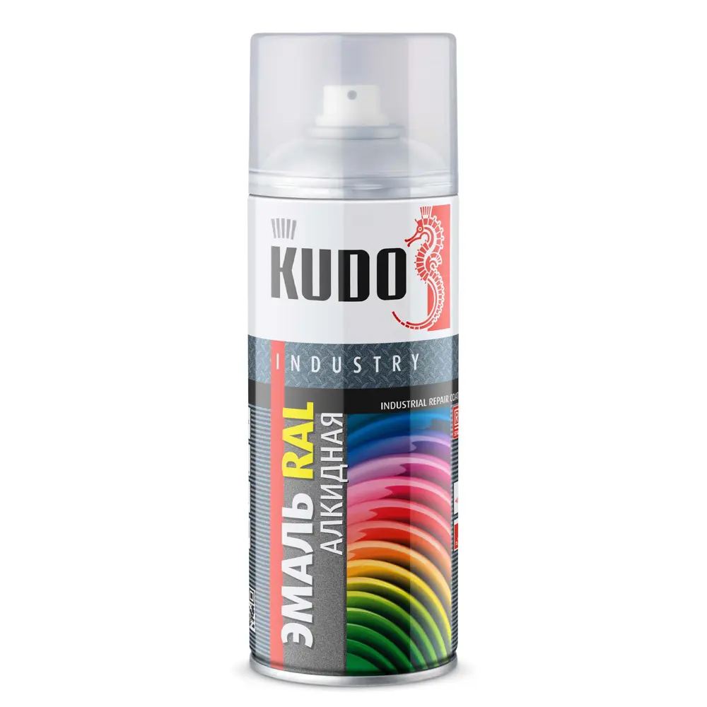 Эмаль аэрозольная универсальная KUDO глянцевая цвет сигнально-белый 520 мл STLM-2175521