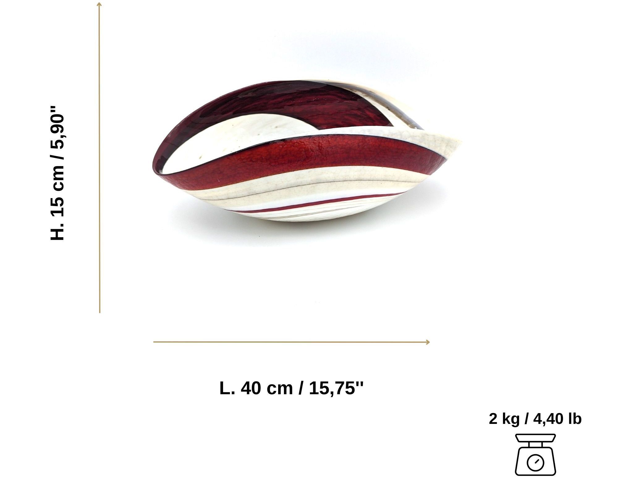 Центральные элементы из муранского стекла ручной работы YourMurano Shell ARCH-00087753 - Вид №10