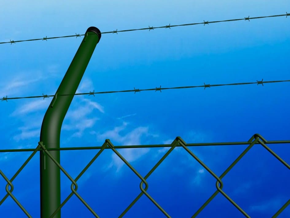 Изогнутые столбы для безопасности Ferro Bulloni колючая проволока, изогнутые столбы и концертина ARCH-00031496 - Вид №8