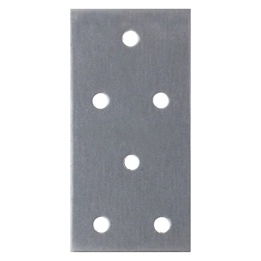 Пластина соединительная 80х40х2 мм, оцинкованная сталь КРЕПКО-НАКРЕПКО STLM-2196155 - Вид №1