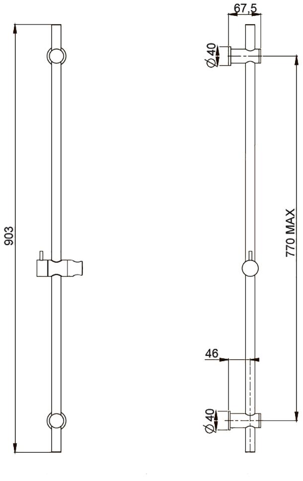 Душевая стойка круглая Paini 50PZ129TTRI  - Вид №2