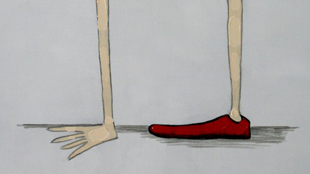 Картина на холсте 100х100 см "Падать вниз-2" EVENHOME КАРТИНЫ МАСЛОМ 129845 Бежевый;серый;синий;черный;разноцветный  - Вид №1