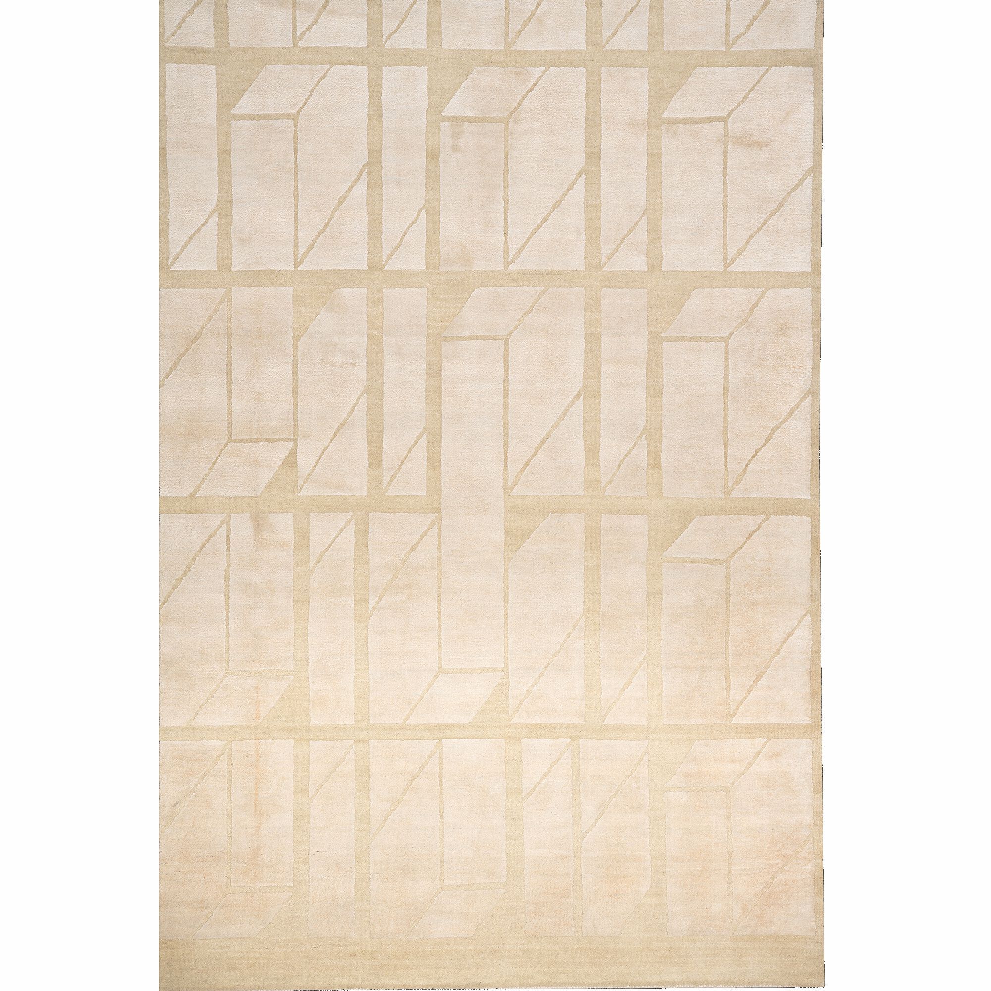 Индийский ковер из чистого китайского шелка и новозеландской шерсти Mantellassi 1926 RED FRINGES ARCH-00006654 - Вид №1