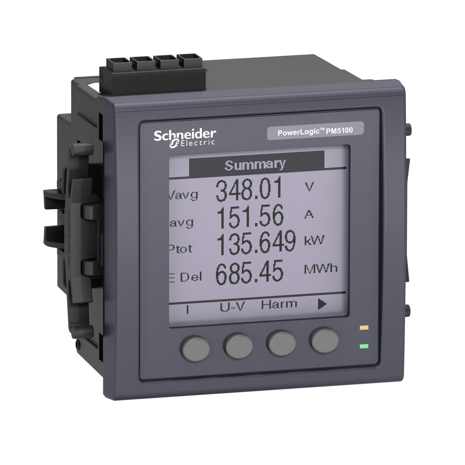 METSEPM5330RU Поверенный измеритель мощности PM5330 RS-485, 2DI/2DO Schneider Electric PowerLogic 