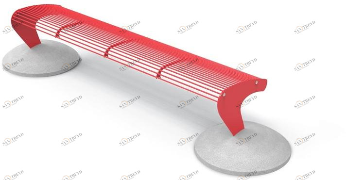 City Design Скамья стальная без спинки Albatros Albatros - pmb, pm