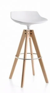 MDF Italia Табурет высокий поворотный на жердочке Flow