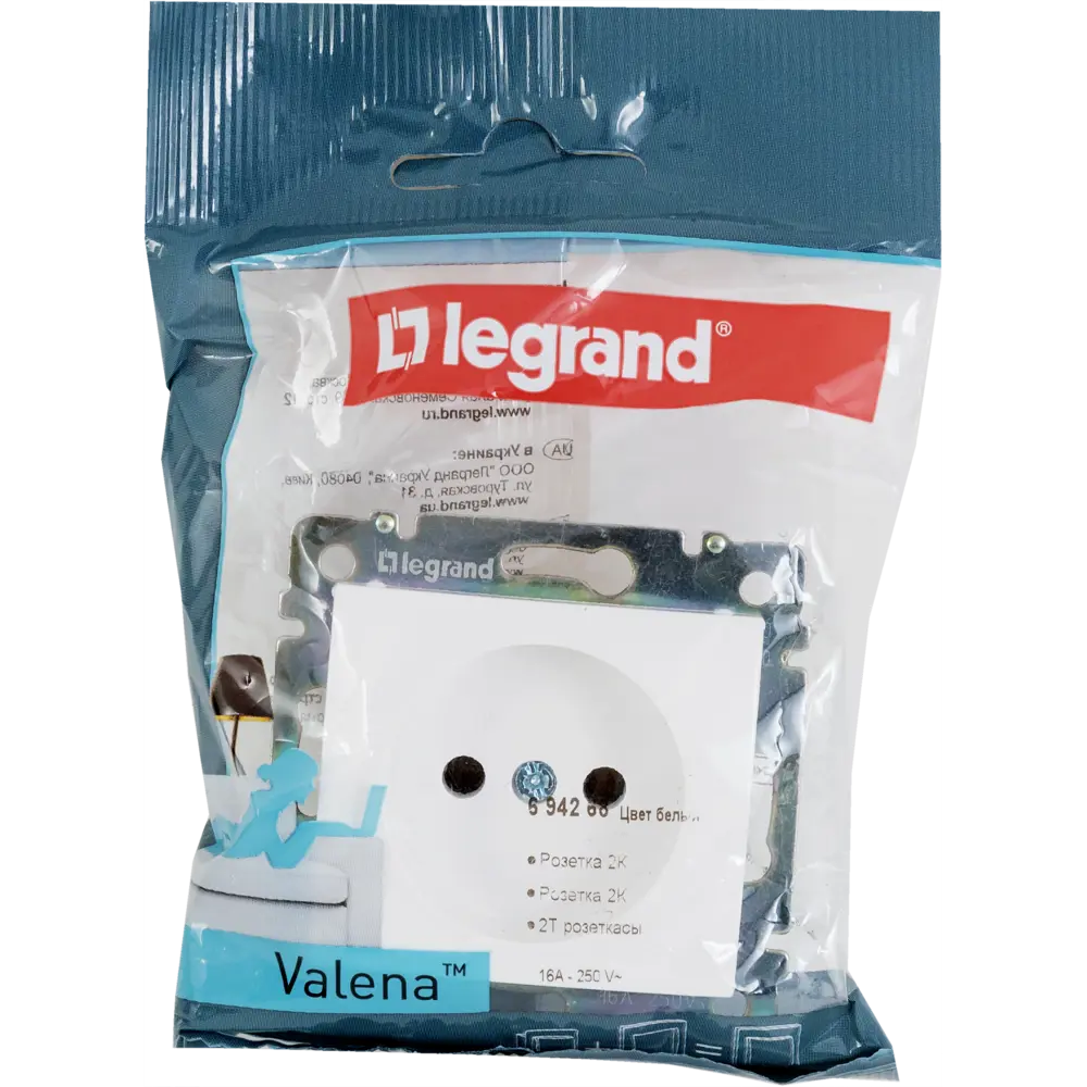 Розетка Legrand Valena Classic без заземления для скрытого монтажа 10320745 STLM-0000427 - Вид №6