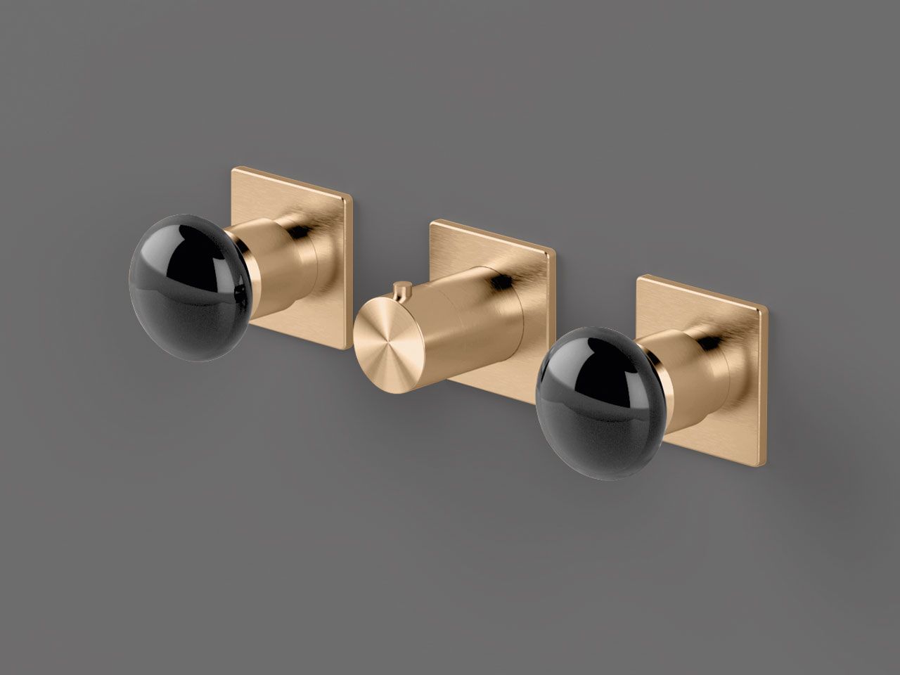 Нержавеющая сталь встраиваемый термостатический смеситель для душа с 3 отверстиями Radomonte Mirò ARCH-00092211 - Вид №5