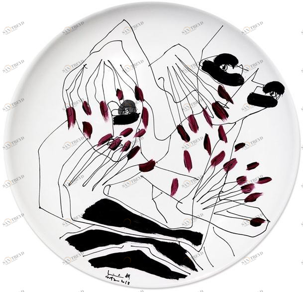 Kiasmo Керамическая тарелка Mirror K+mm3