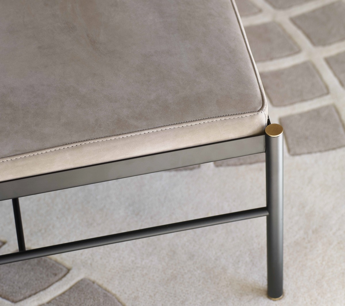 Ex.T Rest pouf Пуф с обивкой из нубука EXRESTPOUF/SEP  - Вид №3