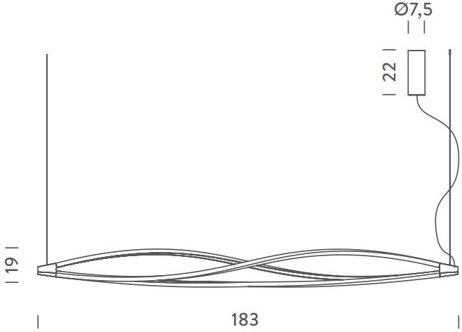 NEMO Светодиодная подвесная лампа из экструдированного алюминия In the wind sun-id-1467304 - Вид №3