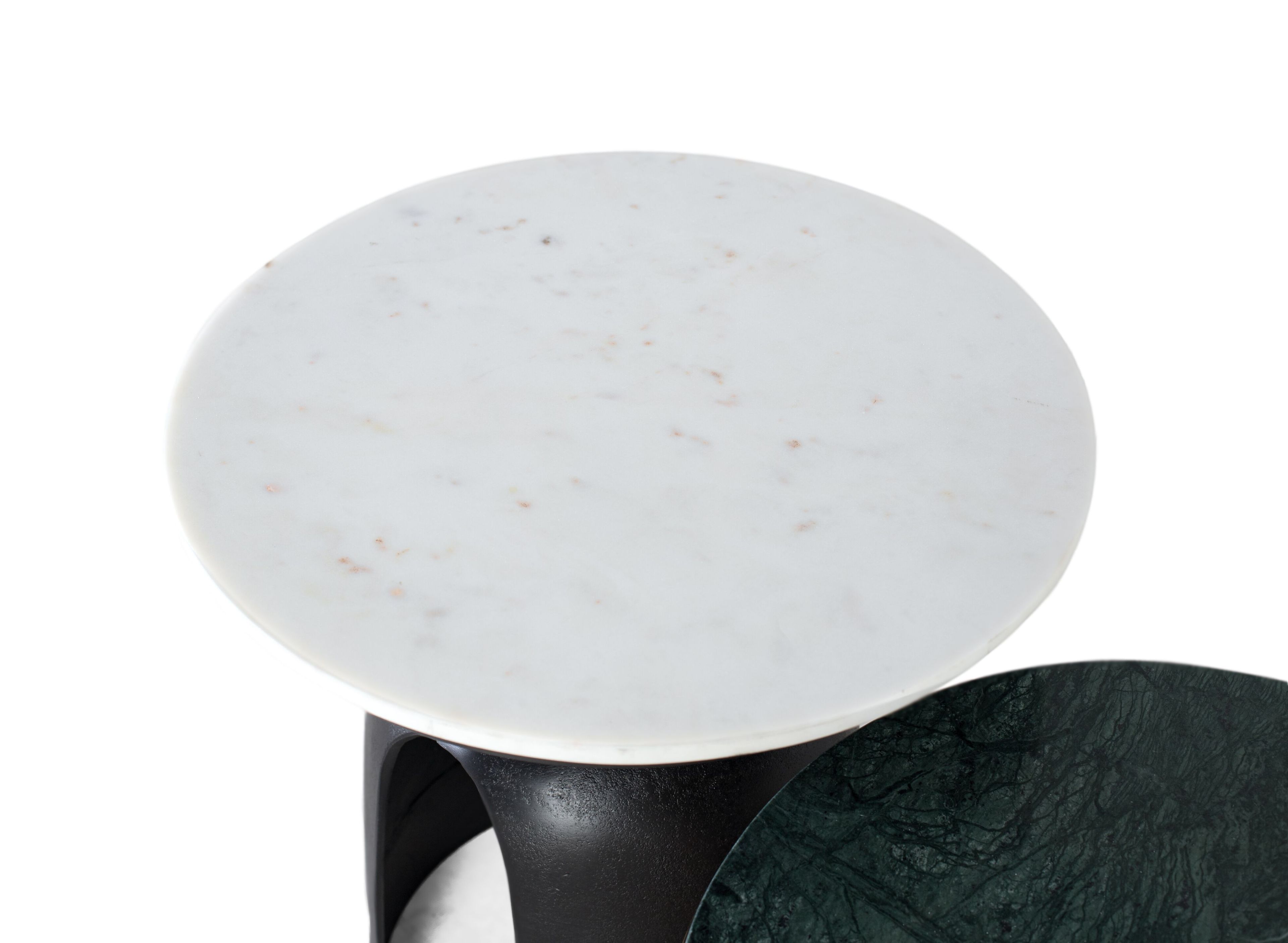 Круглый мраморный журнальный столик с алюминиевым основанием Giner y Colomer 1604 ARCH-00062056 - Вид №2