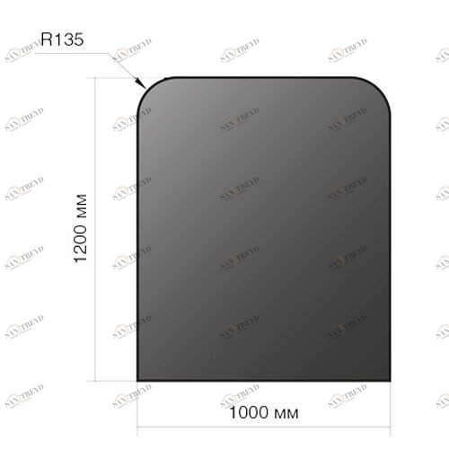 Везувий Лист напольный 1200*1000*2 R135 3026