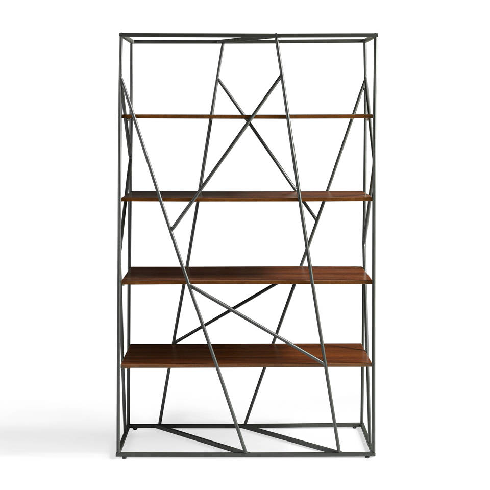 Стеллаж для книг открытый Nogal от Angel Cerda ANGEL CERDA  149942 Коричневый;серый  - Вид №1