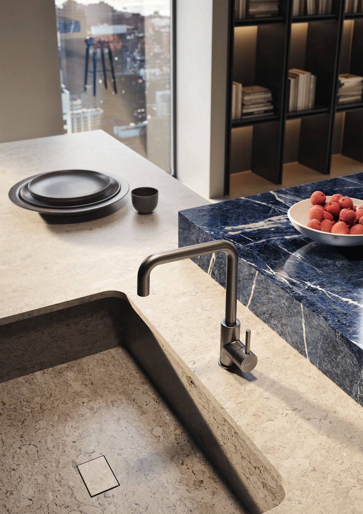 Смеситель для кухни с одним отверстием и поворотным изливом Newform ARCH-00007795