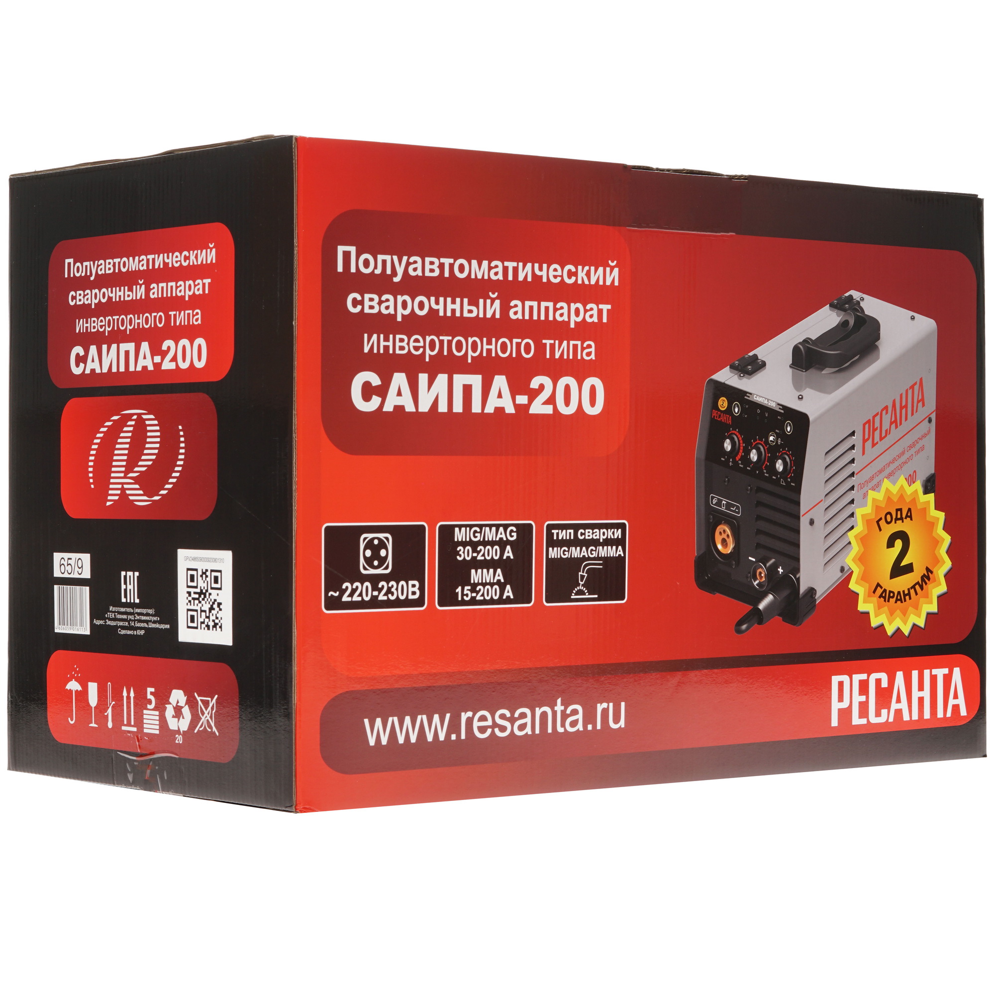 Сварочный аппарат Ресанта САИПА-200 1173170 STDN-0077034 - Вид №9