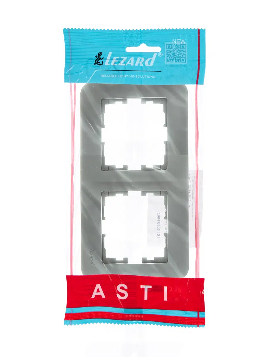 ASTI Рамка 2-ая горизонтальная б/вст платина LEZARD 7081-3500-147 - Вид №3