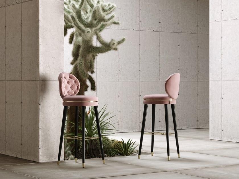 Domkapa Табурет медальон из бархата Katy Dk05  - Вид №2