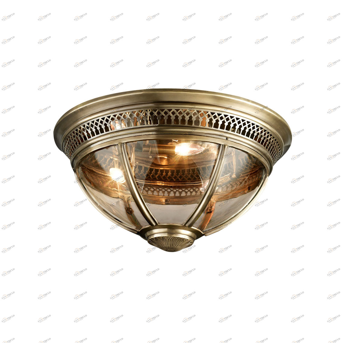 Потолочный светильник Residential 3 brass от Delight Collection KM0115C-3S brass DELIGHT COLLECTION ДИЗАЙНЕРСКИЕ 244400 Латунь;прозрачный 