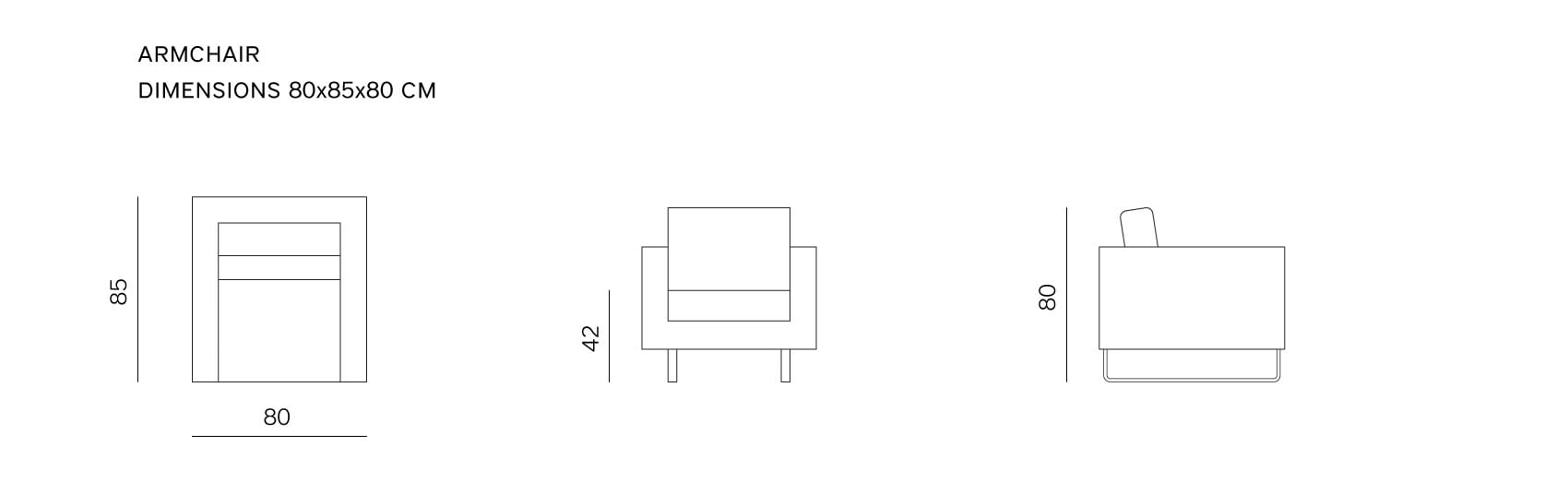 Кресло с подлокотниками prostoria ARCH-00008139 - Вид №3