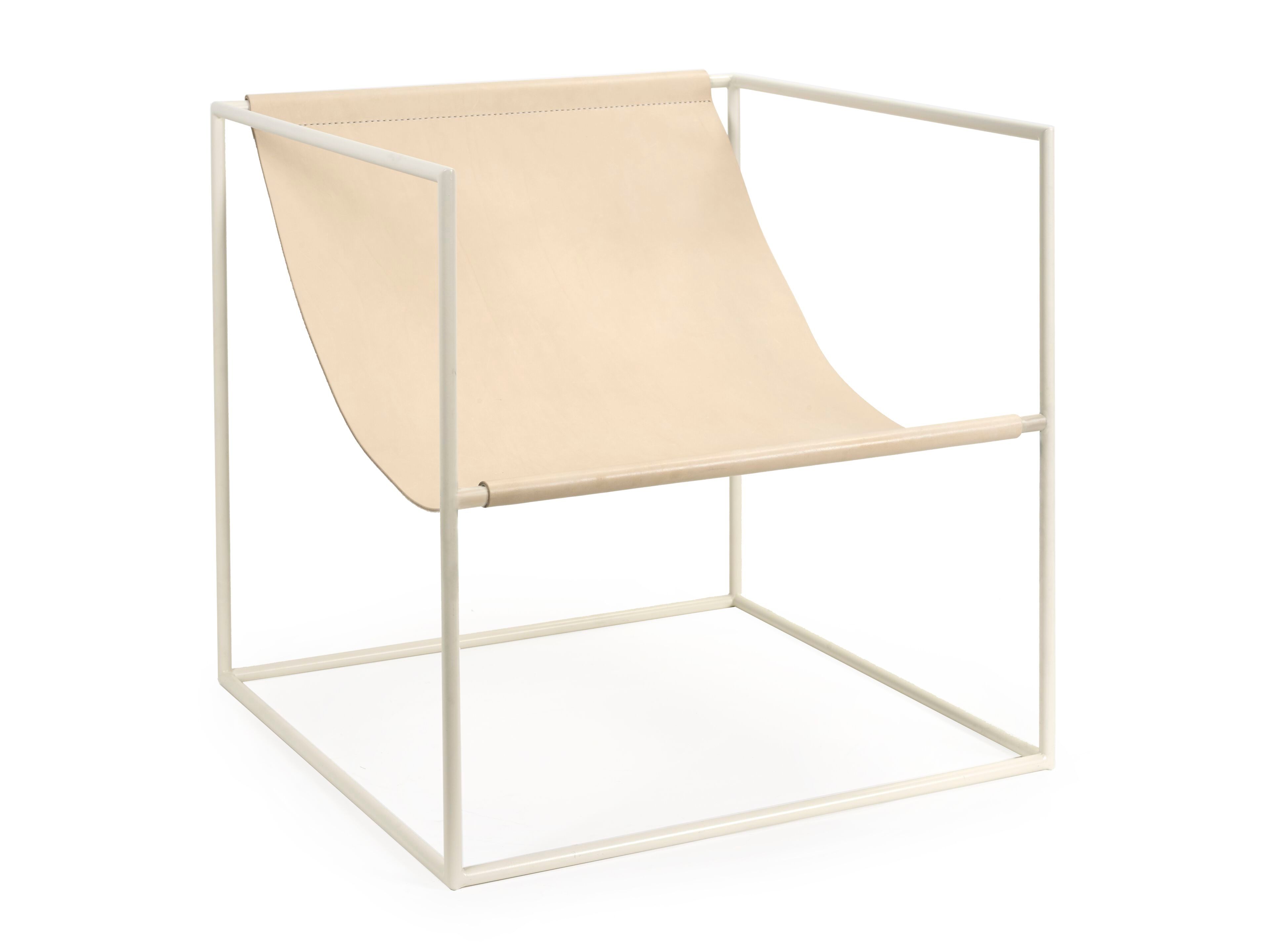 Стальное и кожаное кресло с подлокотниками valerie_objects SOLO SEAT ARCH-00074576 - Вид №1