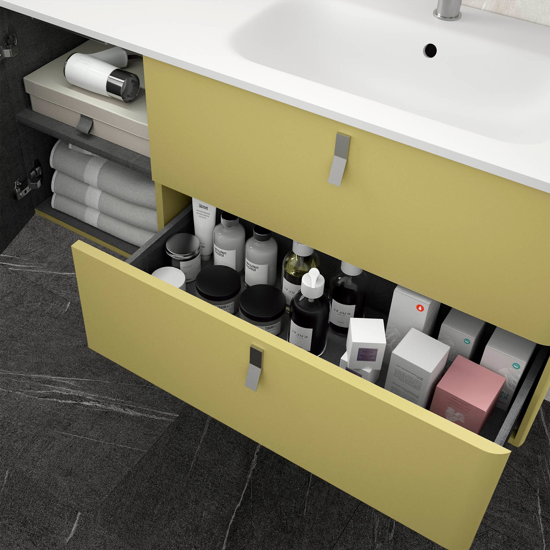 24687 SALGAR Мебель для умывальника UNIIQ 1200 левая SALVIA Сальвия  - Вид №4