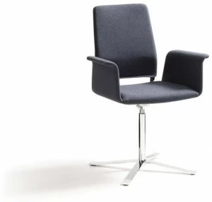 COR Кресло вращающееся на 4 спицы с подлокотниками Fino