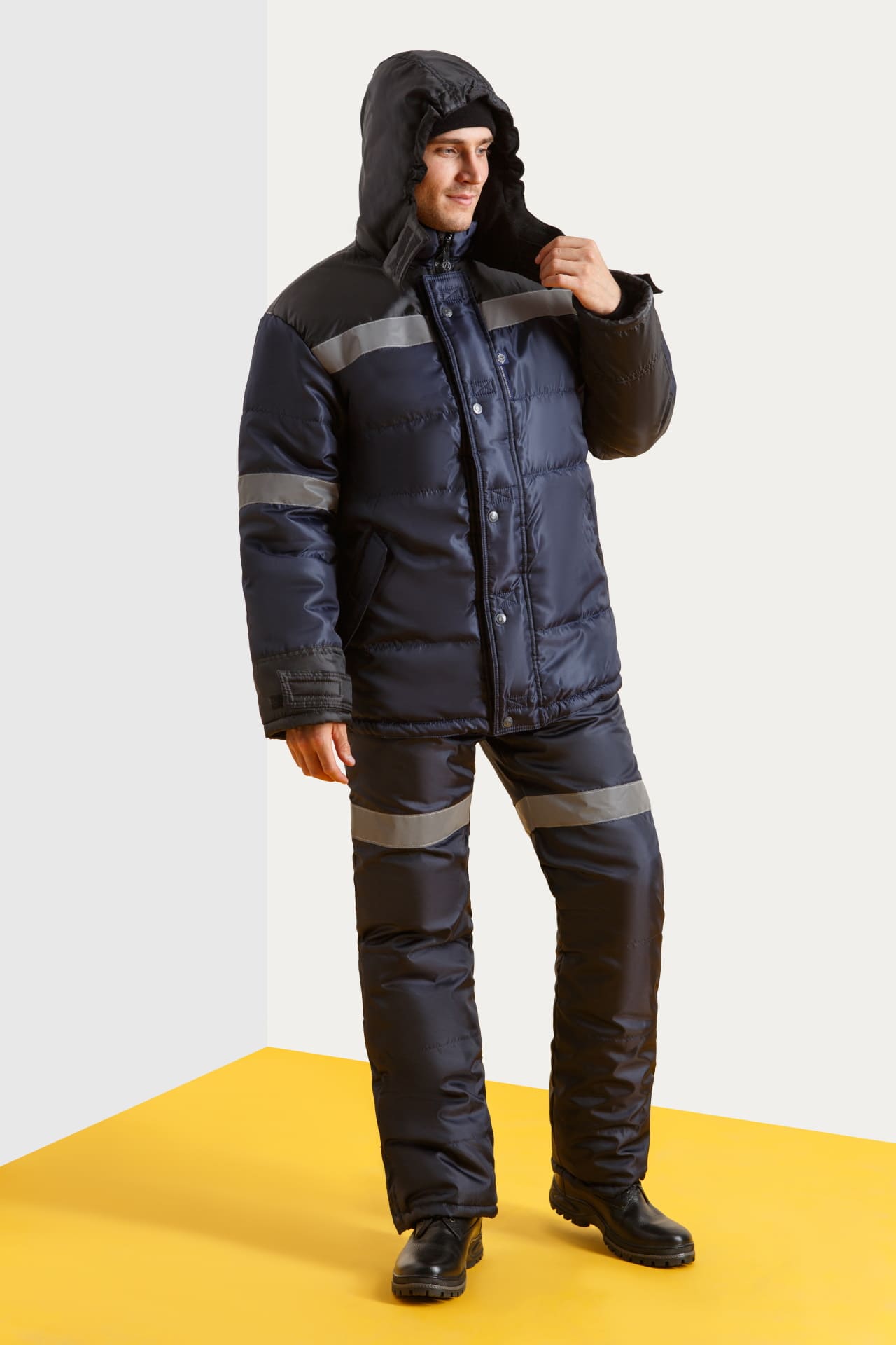 64933 Куртка  утепленная ткань "Оксфорд" с СВП (СОП) VeyGar  Зимняя спецодежда Santreyd  - Вид №11