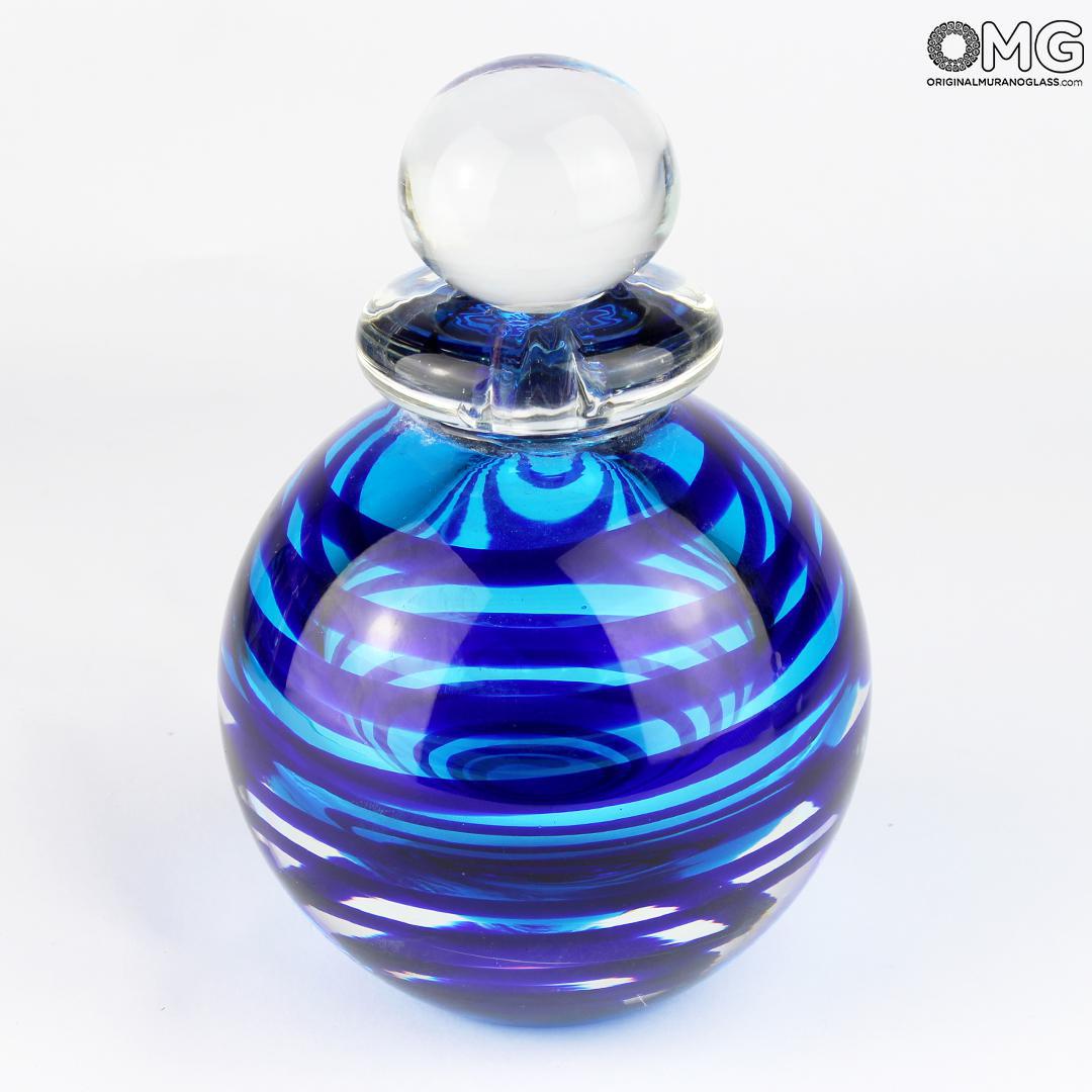 3145 ORIGINALMURANOGLASS Флакон Йонико- соммерсо- Original Murano Glass OMG 10 см  - Вид №1