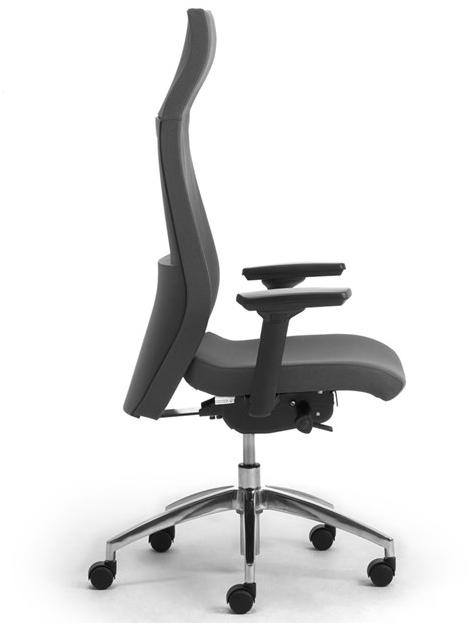 Leyform Поворотный офисный стул из ткани с подлокотниками  80012  - Вид №4