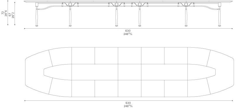Poltrona Frau Кожаный стол для переговоров с системой управления кабелями L'ufficio - sistemi direzionali sun-id-1465705 - Вид №9