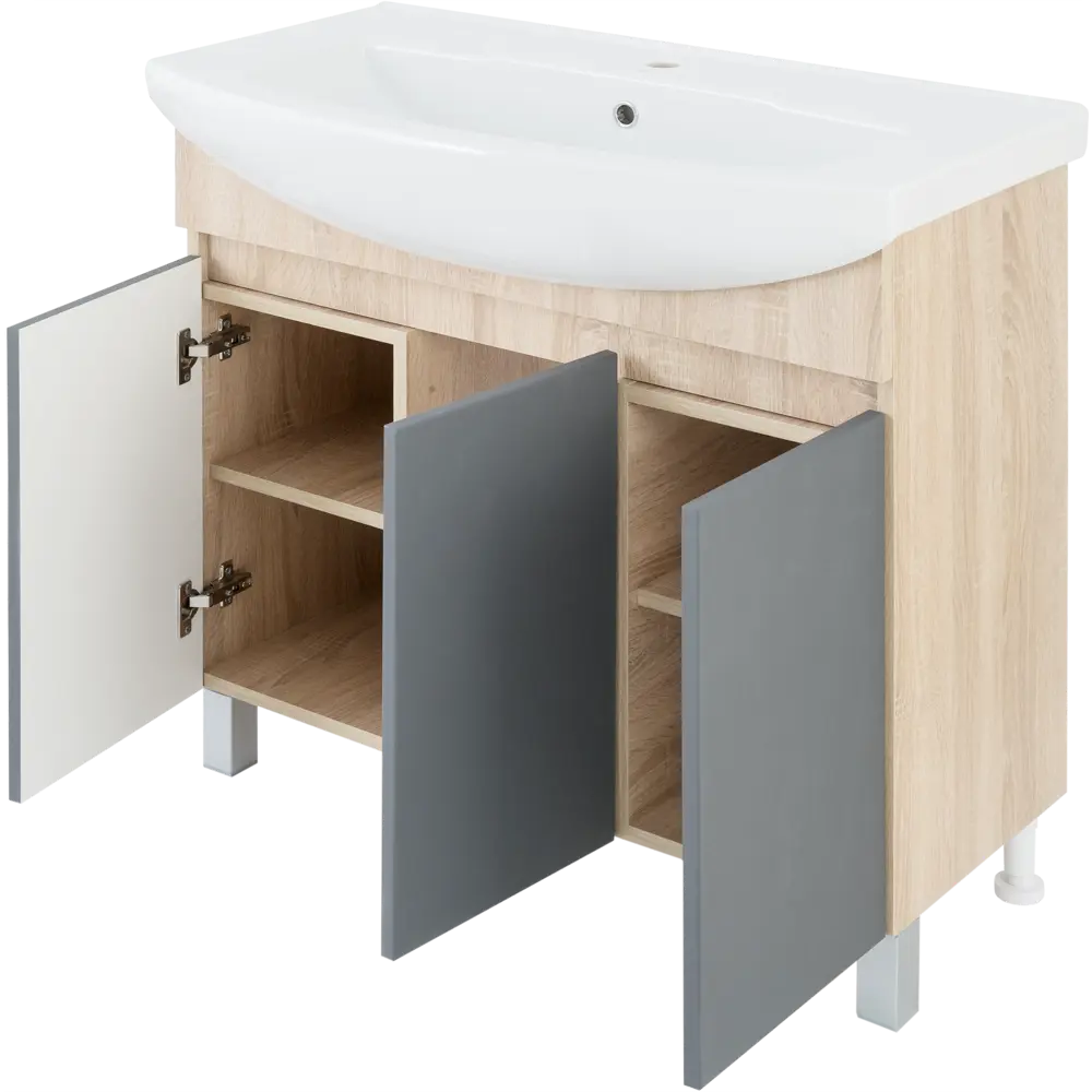 Тумба Santreyd Solo Elegance для ванной с тремя секциями 89123915 Соло STLM-0078640 - Вид №2