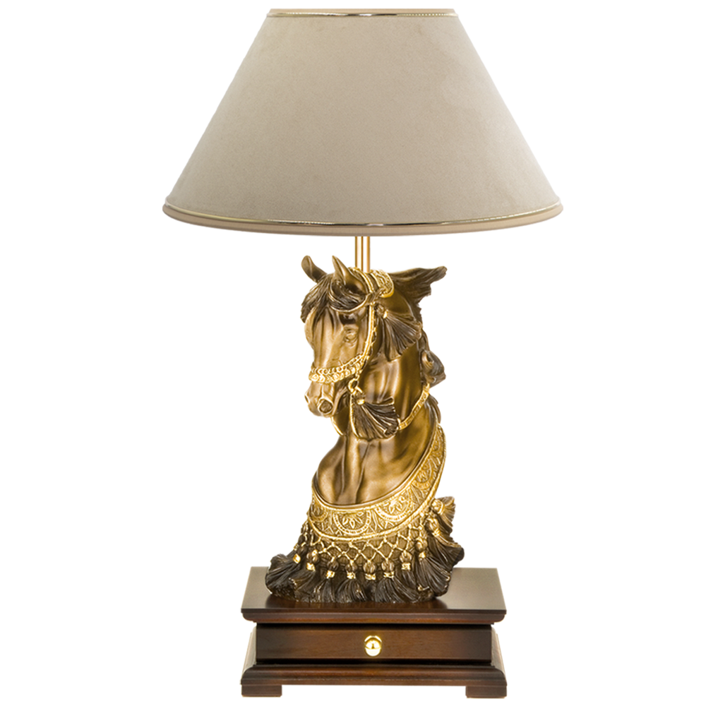 33007/1,34013 Настольная лампа с бюро Лошадь императора Айвори BOGACHO 4627138211526, 4627179657116