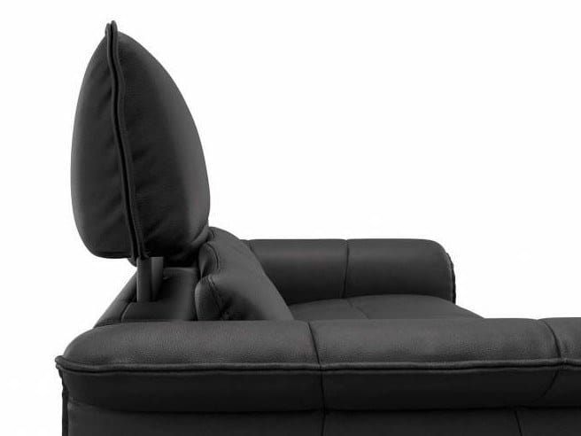 Кожаный диван с полуостровом Sofanella Adria ARCH-00046124 - Вид №8