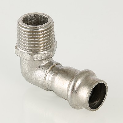 VTi.953.I.002205 Фитинг из нержавеющей стали – пресс-угольник с наружной резьбой Valtec 22 мм х 3/4"  - Вид №1