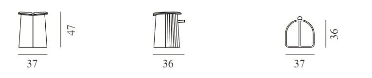 Мягкий складной табурет из войлока de Sede DS-5010 ARCH-00053627 - Вид №9