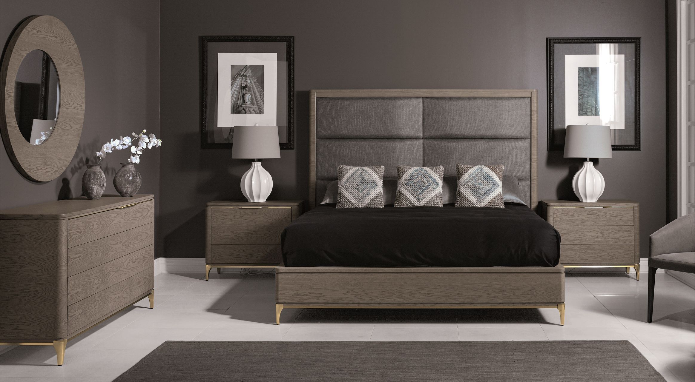 Деревянная кровать с мягким изголовьем Hurtado Evolution ARCH-00123796 - Вид №4