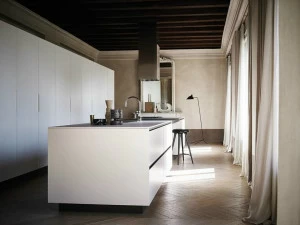 Cesar Модульная кухня с островком из керамогранита Maxima 2.2