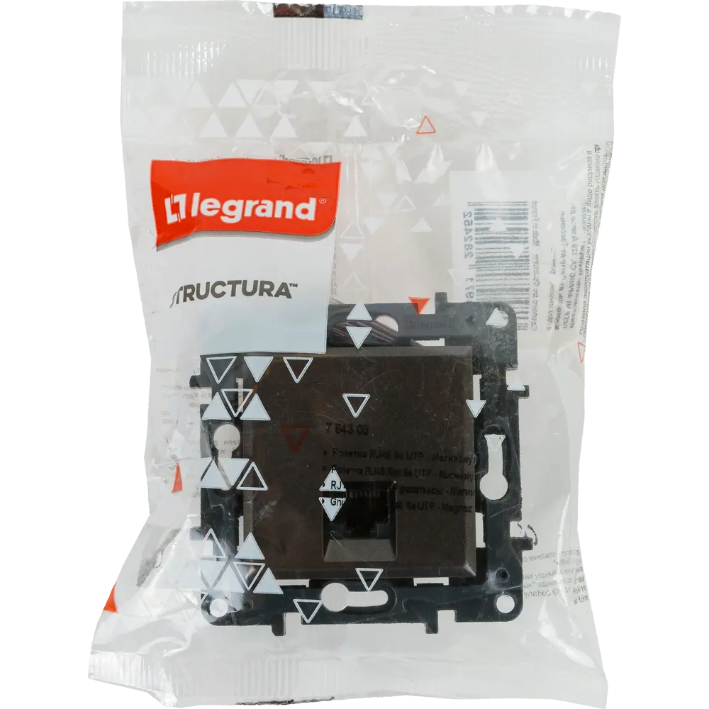 Розетка компьютерная RJ45 категория 5e UTP - Legrand Structura - магнезиум STLM-2030676 - Вид №6