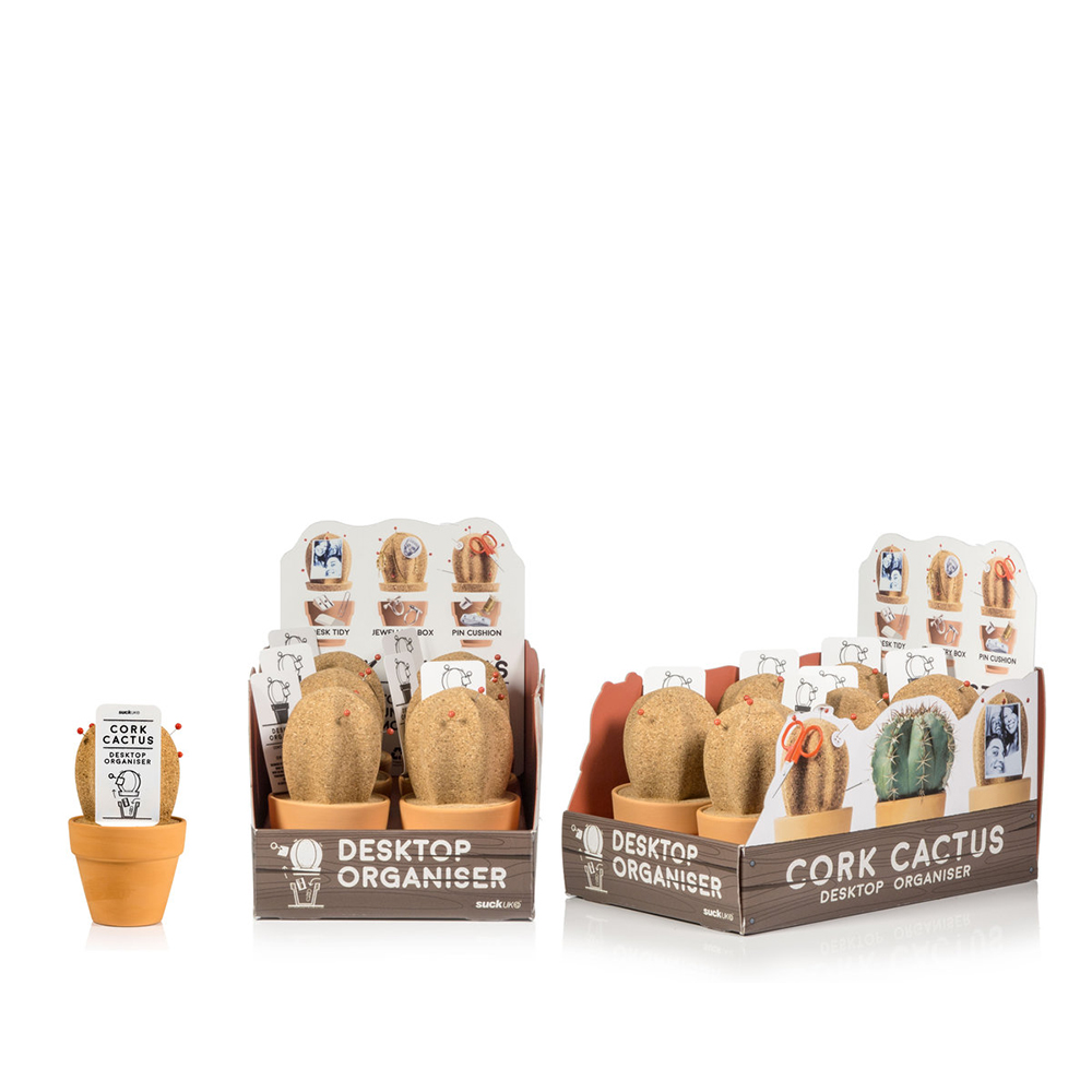 SK CORKCACTUS1 Настольный органайзер cork cactus Suck UK  - Вид №1