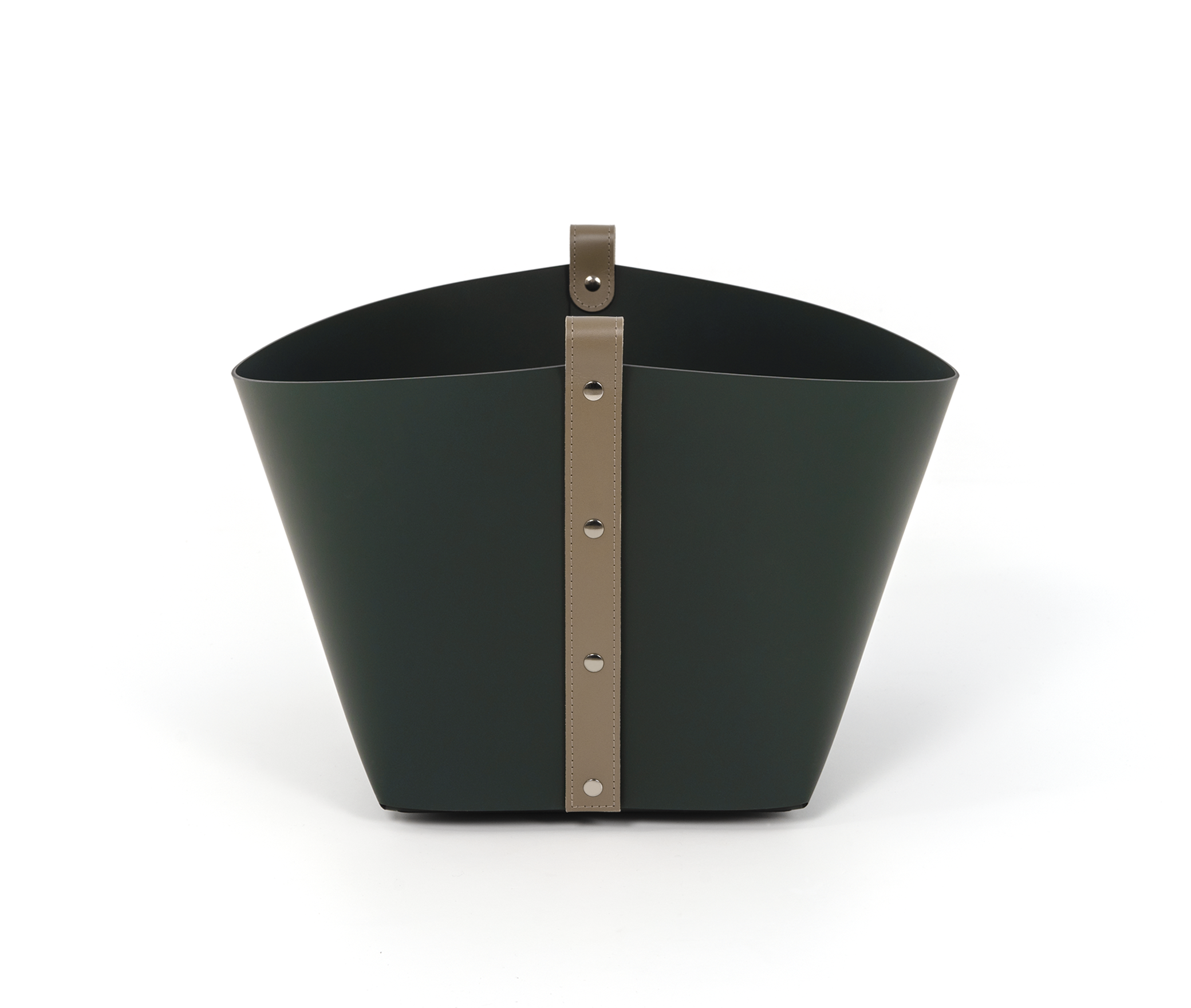 Корзина Ovo - 40X44XH39см / Кремовый / регенерированная кожа_coffee Pinetti 78.0181.082.015