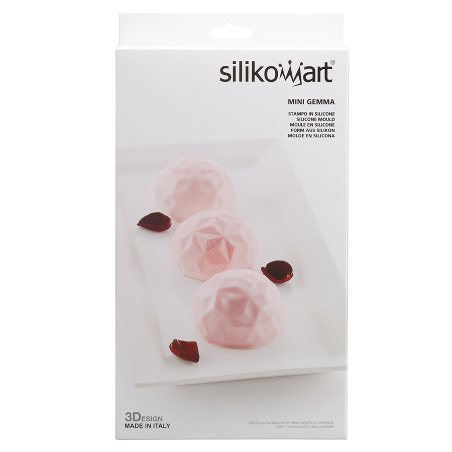 26.246.13.0065 Форма для приготовления пирожных mini gemma 18 х 34 см силиконовая Silikomart  - Вид №8