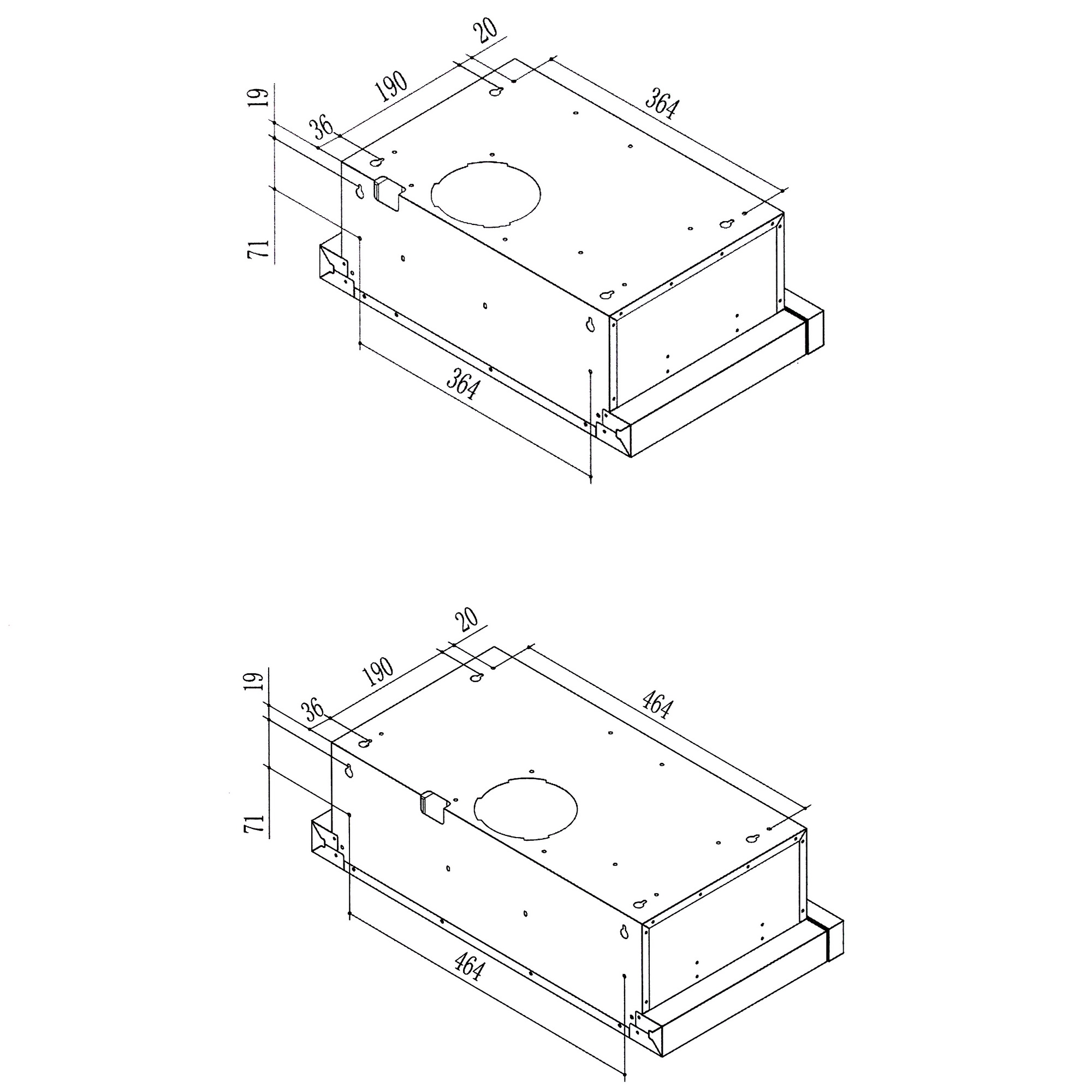 5410071 Вытяжка телескопическая DEXP YT60B черный/черный STDN-0059149 - Вид №12