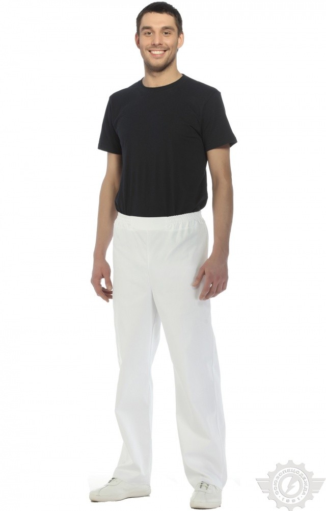 66061 Брюки "Снежок" белые  Медицинская одежда  размер 50 Спецодежда  - Вид №6
